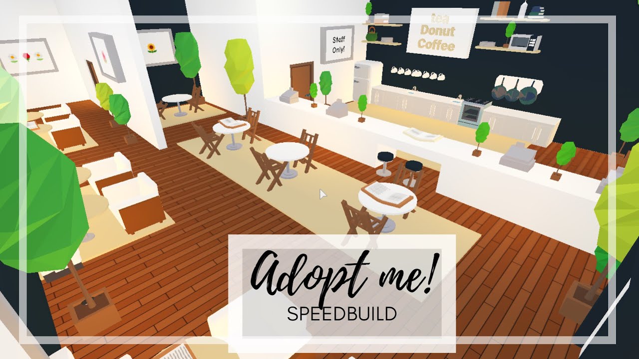 Tree House Modern Cafe Home Speed Build Roblox Adopt Me Youtube - roblox adopt me treehouse