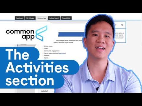 How to Fill Out the Common App Activities Section
