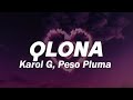 KAROL G, Peso Pluma - QLONA💖 (Lyrics/Letra)