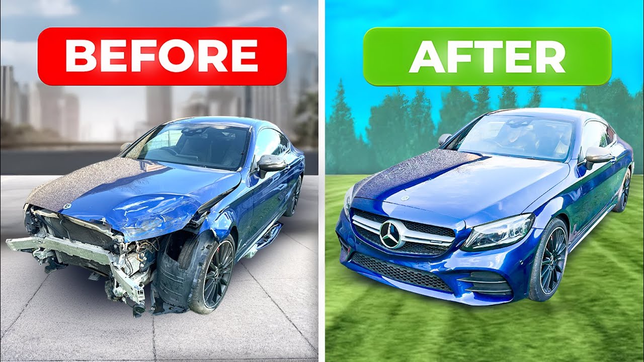 FULL BUILD - REBUILDING A CRASH DAMAGED AMG MERCEDES C43