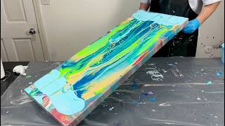 WOW!~Beautiful Colors~Flip and Drag Technique~Acrylic Pouring~Fluid Art~364