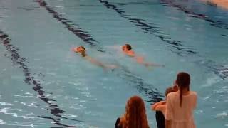 Synchronized Swimming Sweden USM-Gold 2015 Järfälla A Par Sandra & Parmida
