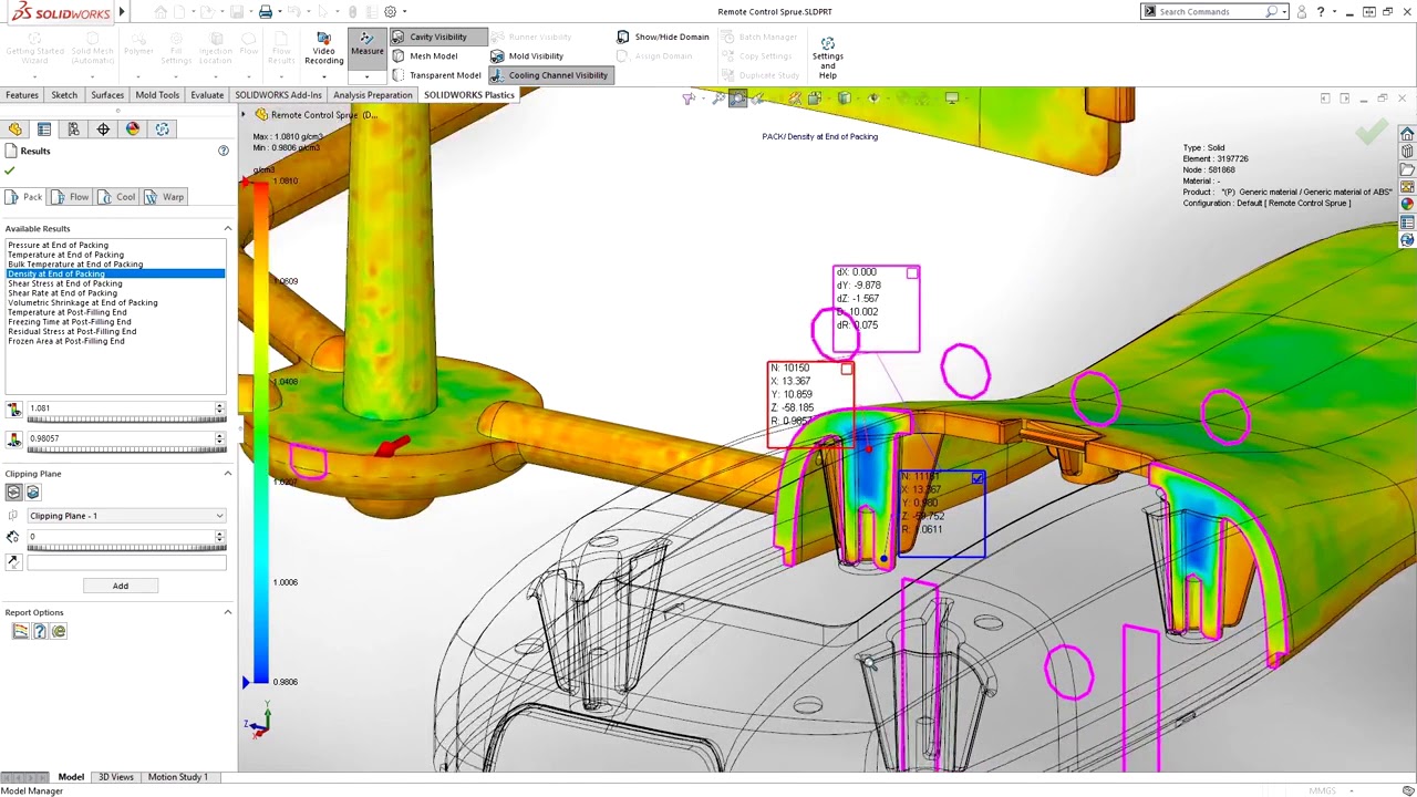 SolidWorks Plastics Simulation 2018 YouTube