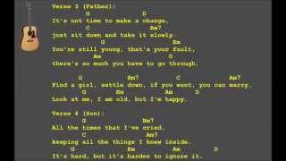 Father and Son Cat Stevens cover version chords