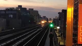 Bmt Jamaica Line Queens Bound R42 Z Skipstop Train Bypassing Halsey Street