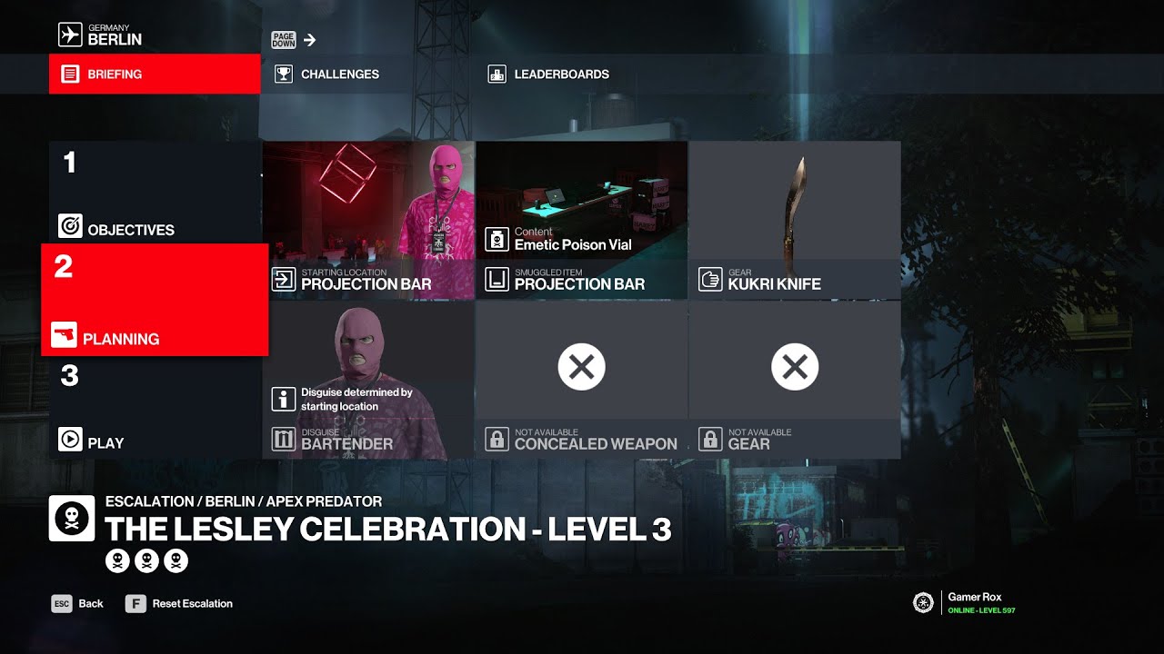 Hitman 3 - The Lesley Celebration [Level - 3] | Escalation | Silent Assassin Suit Only |