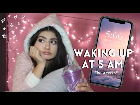 Waking Up At 5 AM For A Week😳 وعيت على الساعة خمسة | Premed Student Vlog