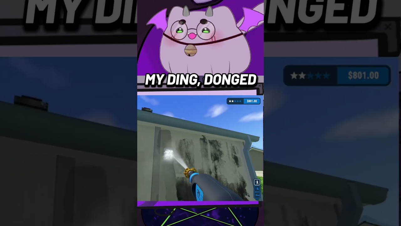 Ding Dong! Join me each Sunday at 6 pm cst/cdt. #twitchstreamer #vtuberuprising #powerwashsimulator