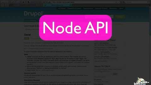 103. Introduction to the Node API (a Drupal how-to)