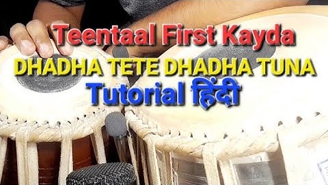 Teentaal First Kayda l Tutorial Hindi l Tabla Lessons l @MadhavMukund