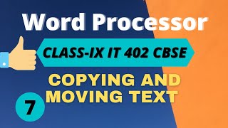 Word Processor- Copying And Moving Text Technology Planet