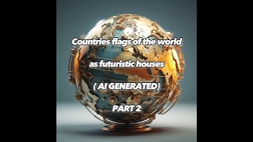 Countries flags of the world as futuristic houses generated using AI - Part 2