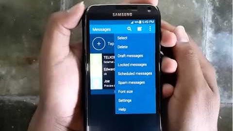Samsung Galaxy S5 : How to hide text message on lock screen and status bar (Android Phone)