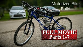 My 80cc Walmart Bike Build FULL MOVIE