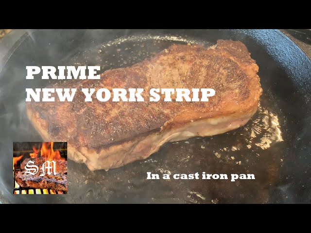 Cast Iron New York Strip - My Therapist Cooks