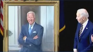 Joe Biden's official portrait unveiled at Syracuse University
