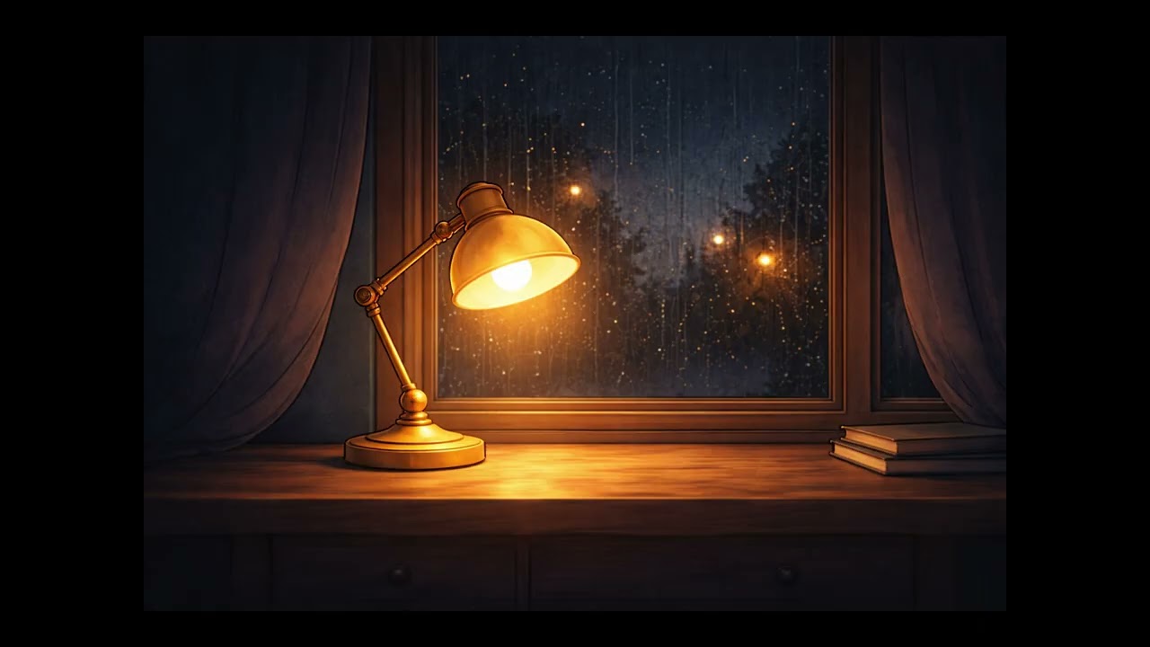 3AM Under the Lamp | Rainy Night Study (4 Hours)