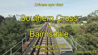 Drivers eye view, Southern Cross to Bairnsdale, Sep 2023