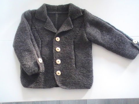 gilet pour garcon au tricot