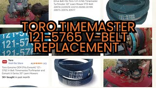 Fix Your Toro TimeMaster 30: Replace Drive Belt 121-5765