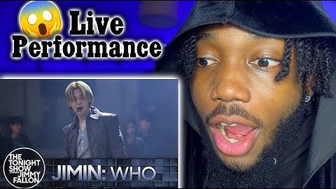 Jimin: Who | The Tonight Show Starring Jimmy Fallon | First Time LIVE REACTION