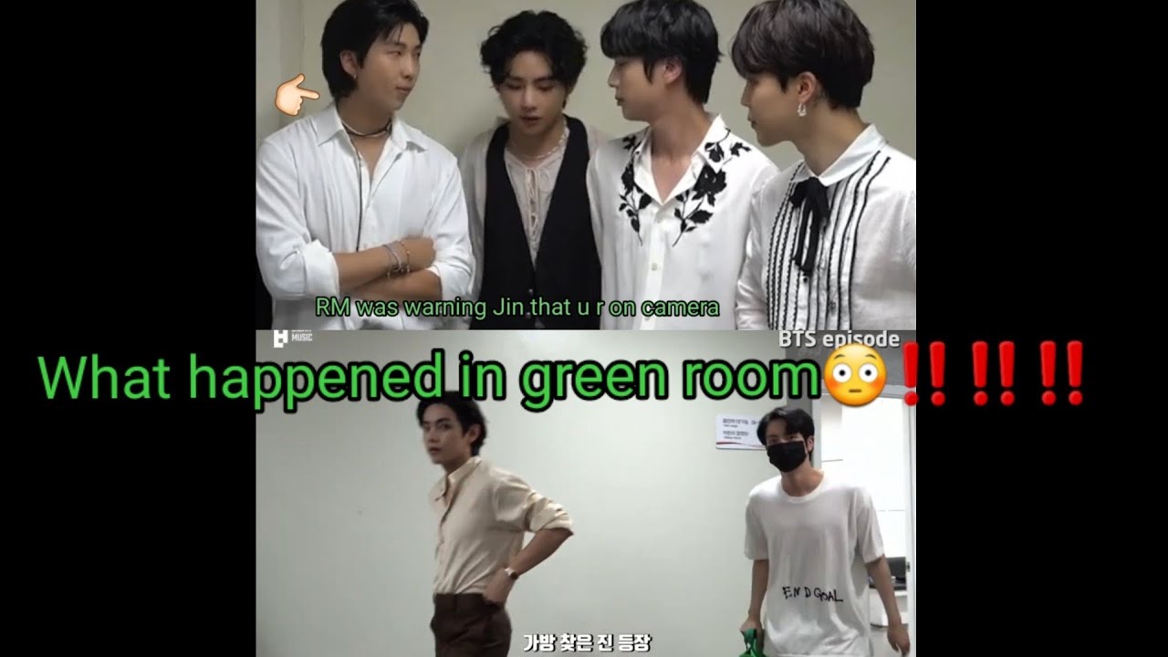What happened in green room at BTS Proof music show