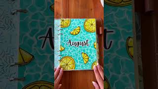 Setting up my August bullet journal 🍋 #bulletjournal #bujo #journal #backtoschool #school #relaxing