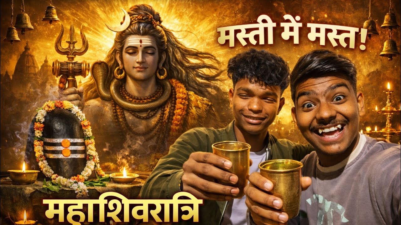 Shivratri Mai pili bhang 😂😂#mahashivratri #jaimhadev #internationalvlogs 
