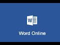 Cmo usar Office Word Gratis (Online)