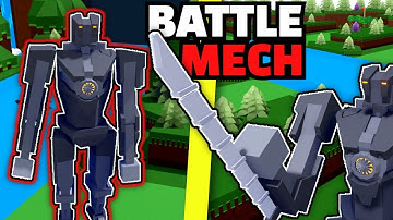 (BATTLE MECH) Roblox FUNNY MOMENTS | Build a Boat for Treasure