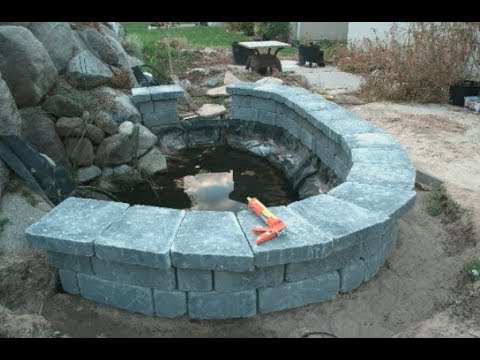 How To Build A Koi Pond With Concrete Blocks
