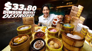 $33 ALL YOU CAN EAT Dim Sum Buffet Challenge! | I Ate Three Trolleys Worth Of Food?! screenshot 1