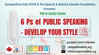 PSD In Action #1: The 6 P's of Public Speaking