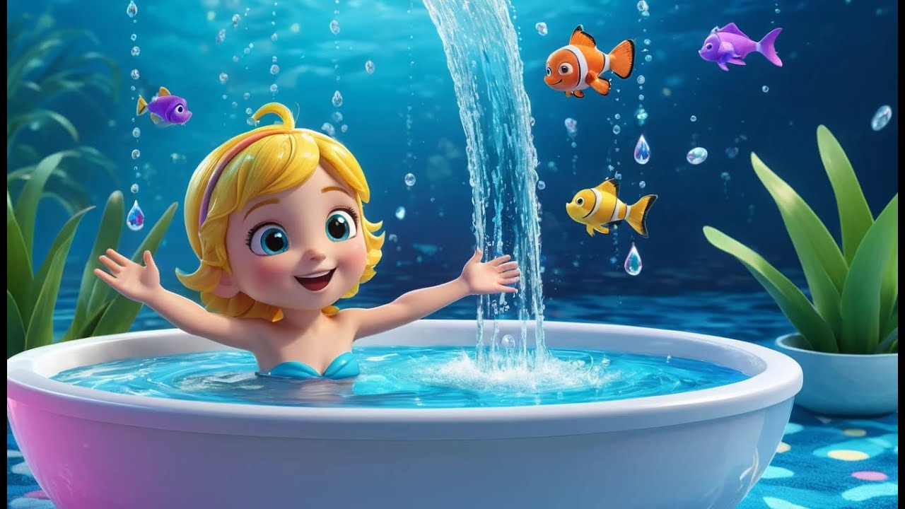 Splish, Splash, A Rainbow Bath | Fun Colorful Bath Time Song for Kids | Sing-Along Nursery Rhyme