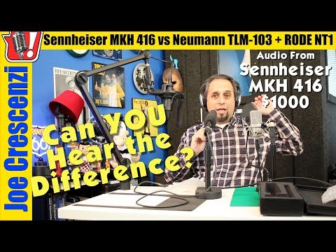 Neumann TLM 103 vs Sennheiser MKH 416 + Rode NT1 OUTSIDE Booth