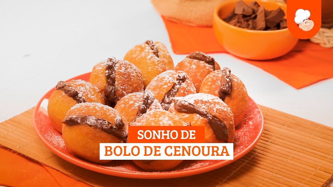Sonho de bolo de cenoura  — Receitas TudoGostoso