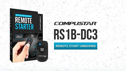 Compustar RS1B-DC3 Remote Starter Unboxing