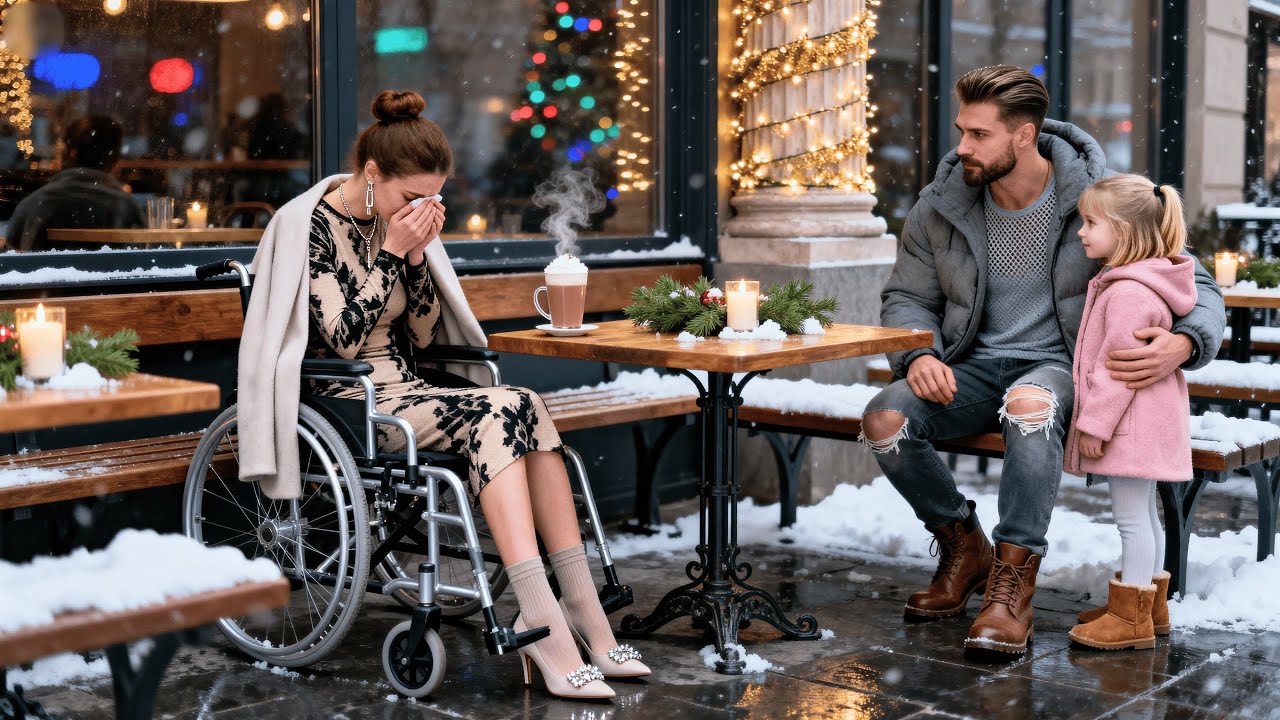 Millionärin im Rollstuhl weinte allein – bis sich ein obdachloser Vater zu ihr setzte