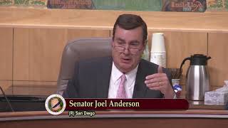 Senator Anderson on SB 277 during a Judiciary Committee Hearing (Short Version)