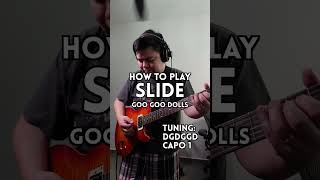 LEARN "Slide" (Goo Goo Dolls) (DGDGGD tuning) #shorts