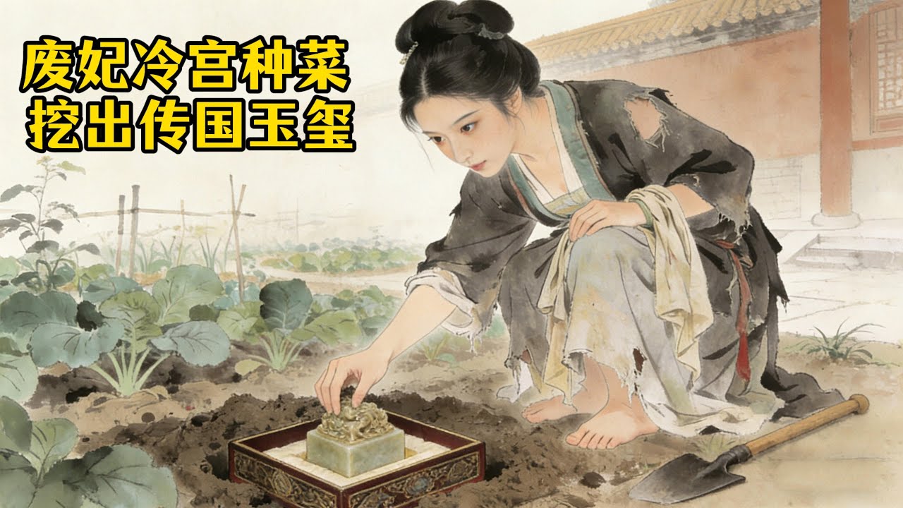 我在冷宮種菜，全宮笑我像個農婦。大旱之年，我的菜園挖出前朝玉璽。皇帝帶人來搶，我笑著說：“陛下，這江山我種出來了...”  #故事会 #古偶 #宫廷 #冷妃#废妃