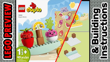 PREVIEW: 10983, LEGO DUPLO, Organic Market & Building Instructions! LEGO 2023