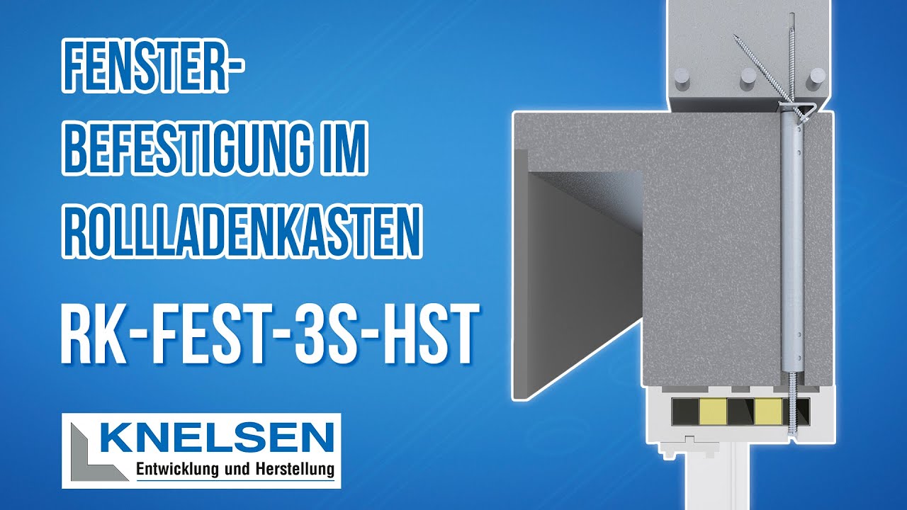 Fensterbefestigung im Rollladenkasten mit RK-Fest-3S-HST | #knelsen