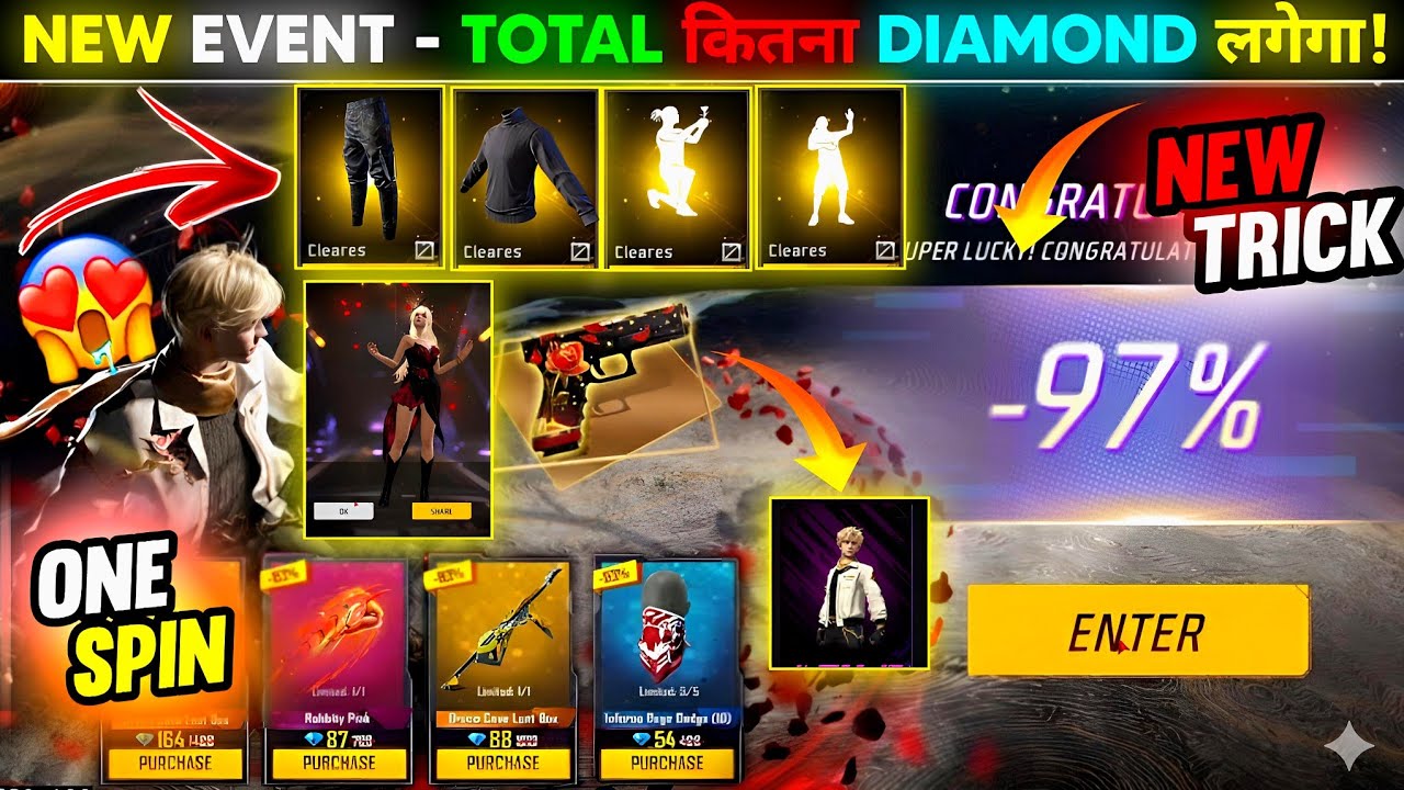 Mystery Shop Free Fire Spin Today🥳🤩 | Free Fire New Event | Ff New Event | Free Fire New Event Today