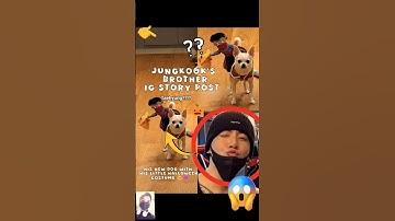 Did you notice 😏⁉️ Jungkook brother