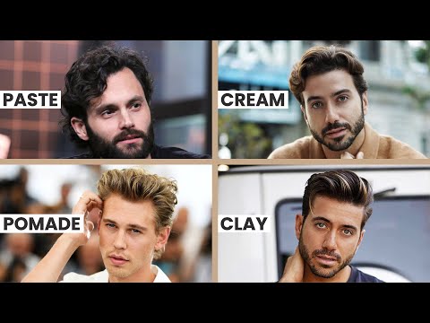 Men's Hair Styling Products Explained: Paste, Cream, Pomade & Clay - YouTube