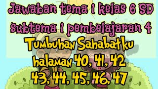 Kunci jawaban buku tema 1 tumbuhan sahabatku kelas 6 sd kurikulum 2013
halaman 40,41,42,43,44,45,46,47 terbaru