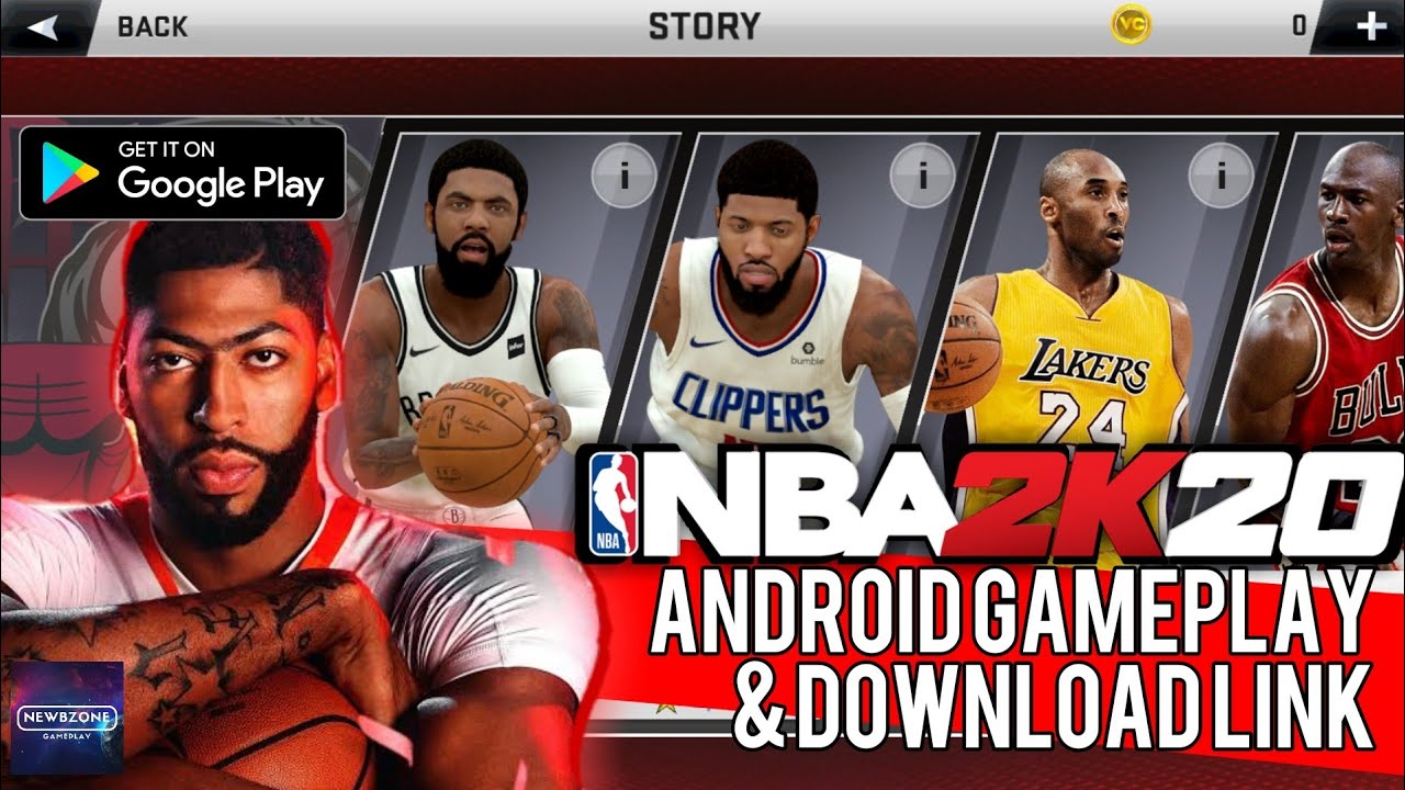 NBA 2K20 ANDROID GAMEPLAY DOWNLOAD APK and DATA + MODS UNLI VC