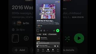 BEST 2016 HITS PLAYLIST #page #fyp #shorts #spotify #playlist #2016 #nostalgia