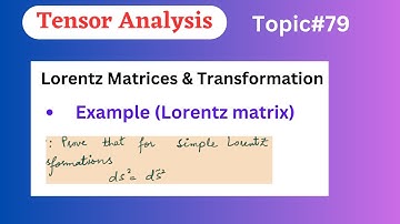 79.Example of Lorentz Transformation|Proof of ds²=ds~²|MTH623 Final term mth623 Topic # 79